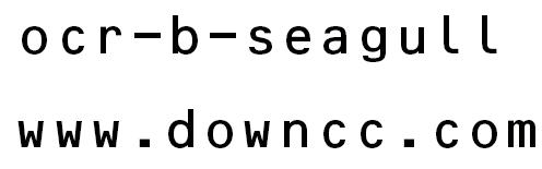 ocrbseagull字體