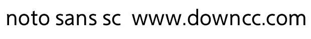 notosanssc regular字體