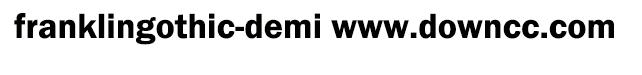 franklin gothic demi cond字體