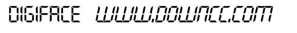 digiface常規(guī)斜體