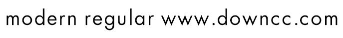modern regular字體