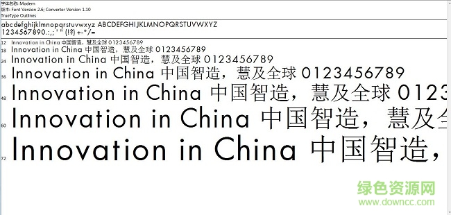 modern regular字體  0