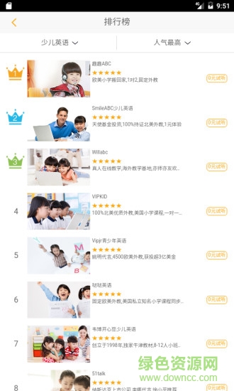 0元英語(yǔ)試聽課手機(jī)版