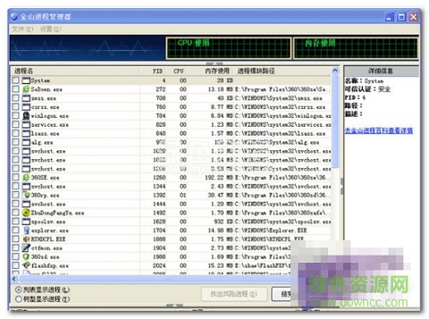 金山進(jìn)程管理工具下載