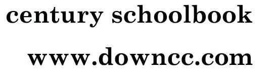 centuryschoolbook-bold字體