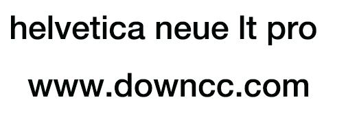 helvetica neue lt pro字體全套