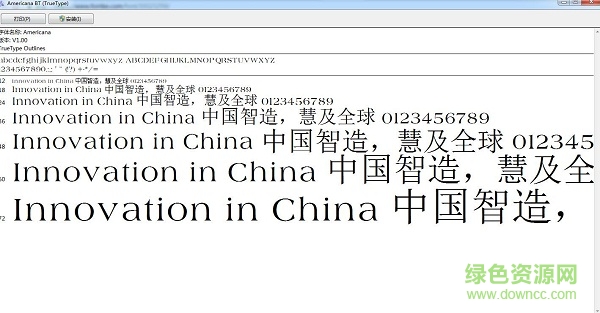 americana bt 常規(guī)/粗體  0
