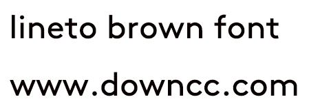 lineto brown字體