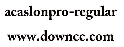 acaslonpro-bold字體