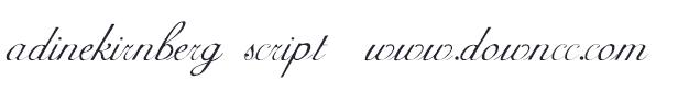 adinekirnberg script字體