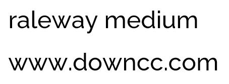 raleway medium