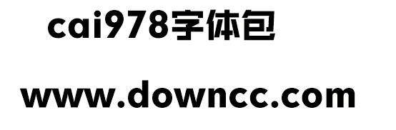 cai978英文字體