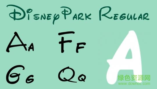 disneypark字體 disneypark英文字體