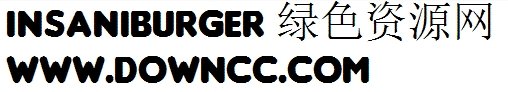 insaniburger with字體 insaniburger字體ttf