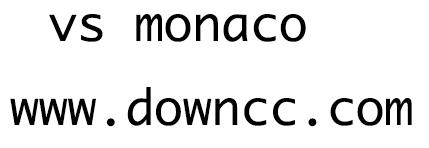 vs monaco字體