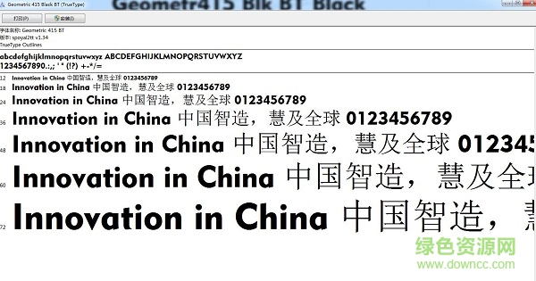 geometric415bt-blacka字體  0