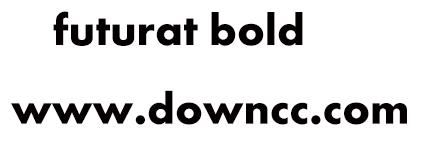futurat bold字體