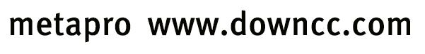 metapro系列字體