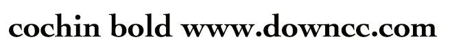 cochin bold字體