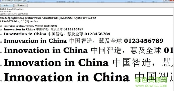 iowan old style black  0