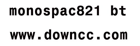 monospac821 bt粗體