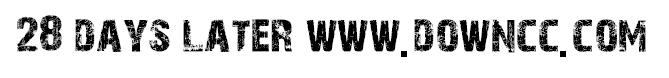 28 days later regular 字體
