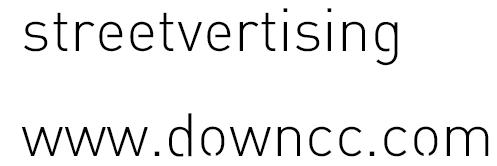 streetvertising light streetvertising字體