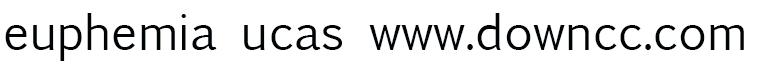 euphemia ucas bold粗体 euphemia ucas字体