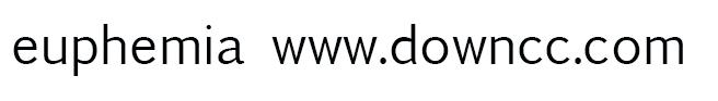 euphemia字体 euphemiacas字体