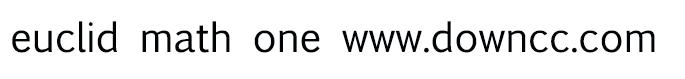 euclid math one字體
