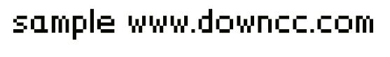 sample字体