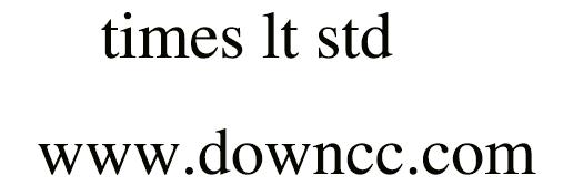 times lt std字體