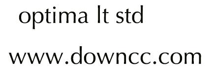 optima lt std字體