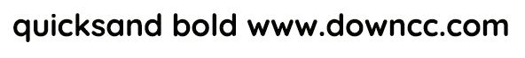 quicksand bold字體