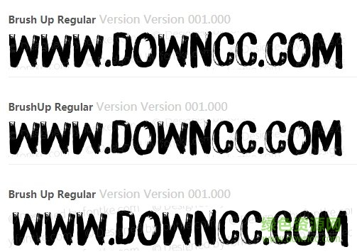 brushup英文字體  0