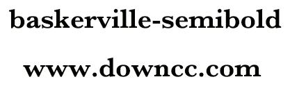 baskerville semibold