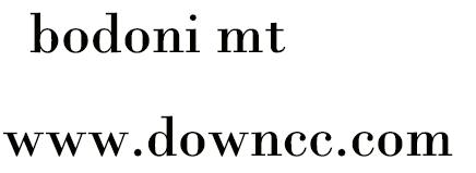 bodoni mt字體
