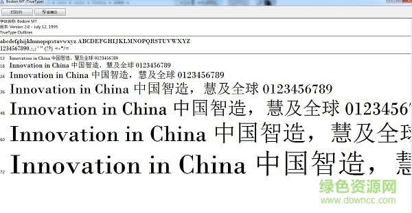 bodonimt常規(guī)字體  0