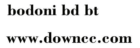 bodoni bd bt字體