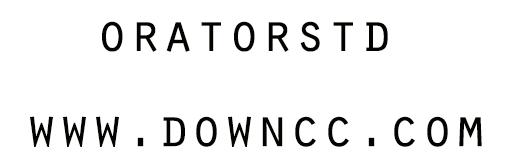 oratorstd字体 orator std medium