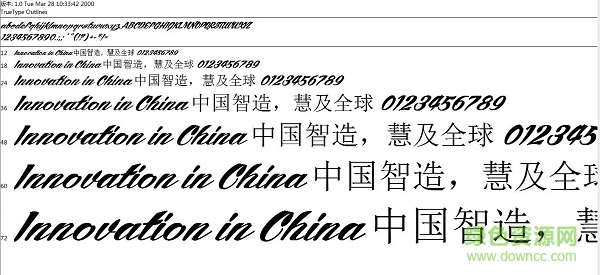 spencerian 字體  0