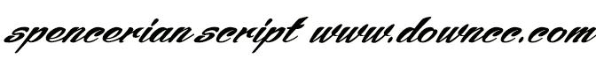 spencerian script字體