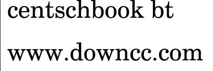 centschbook bt字體