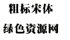 粗標(biāo)宋體