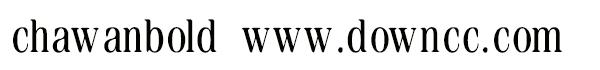 chawanbold字體