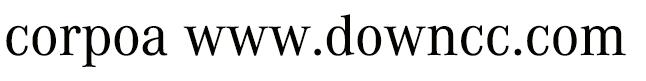 corpoa字體 corpoa字體
