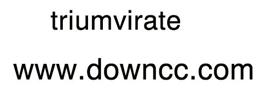 triumvirate cond字體