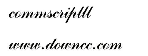 commscripttt字體