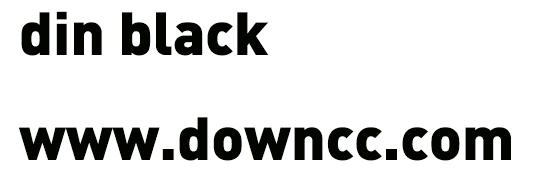 din black-黑體 din black字體