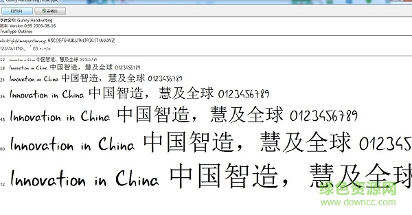 gunny handwriting  0